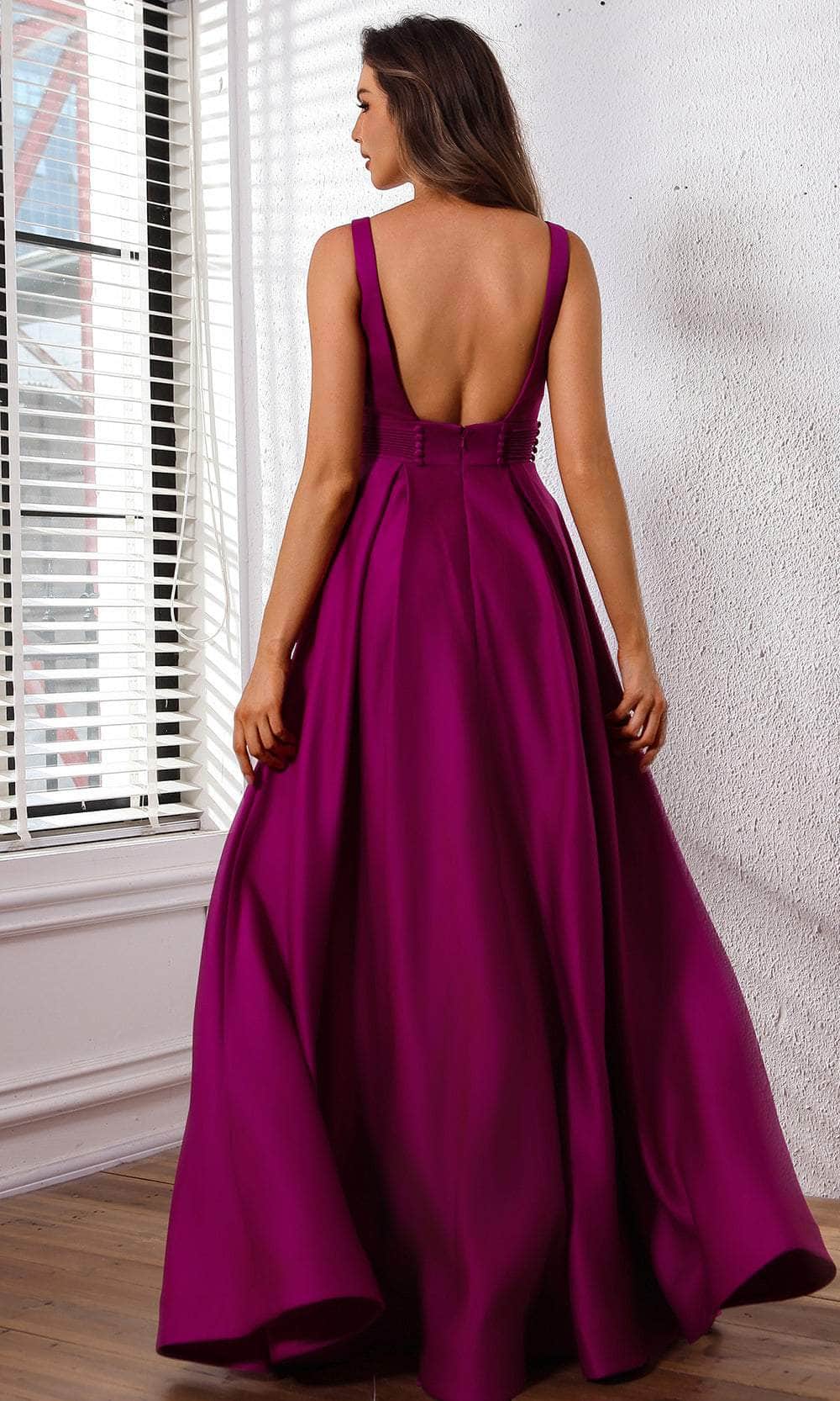 Terani Couture 251P4113 - Box Pleated Skirt Sleeveless Prom Dress - view 4