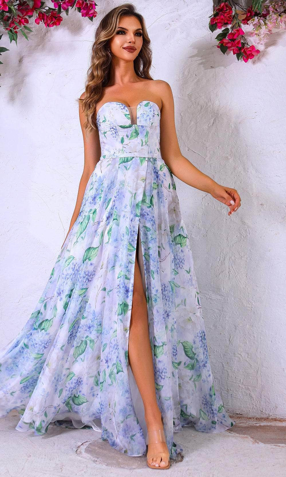 Terani Couture 251P4142 - Printed A-Line Prom Dress - designer evening gown at Silhouette Dresses