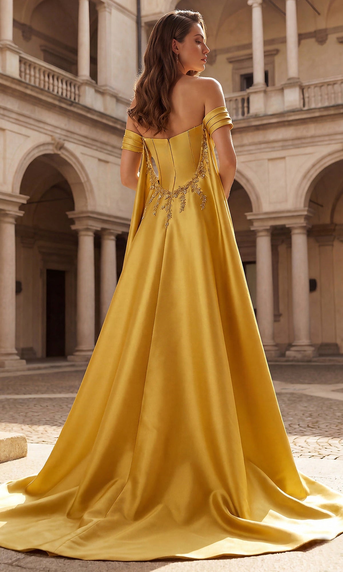 Terani Couture 262M7252 - Floral Applique Sweetheart Trumpet Gown