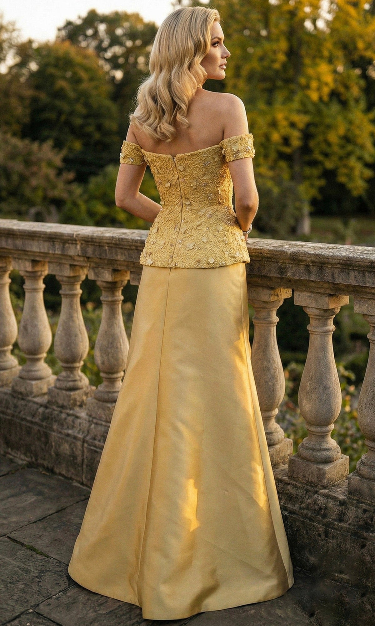 Terani Couture 262M7270 - Asymmetric Neckline Mikado A-Line Gown