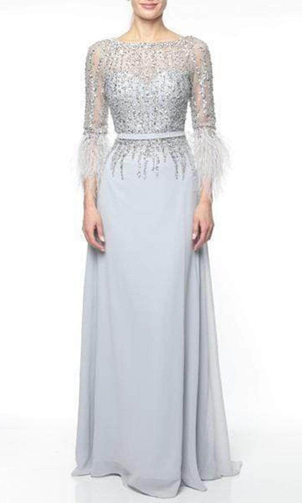 Terani Couture - Bateau A-Line Formal Gown 1921M0473 - detail view