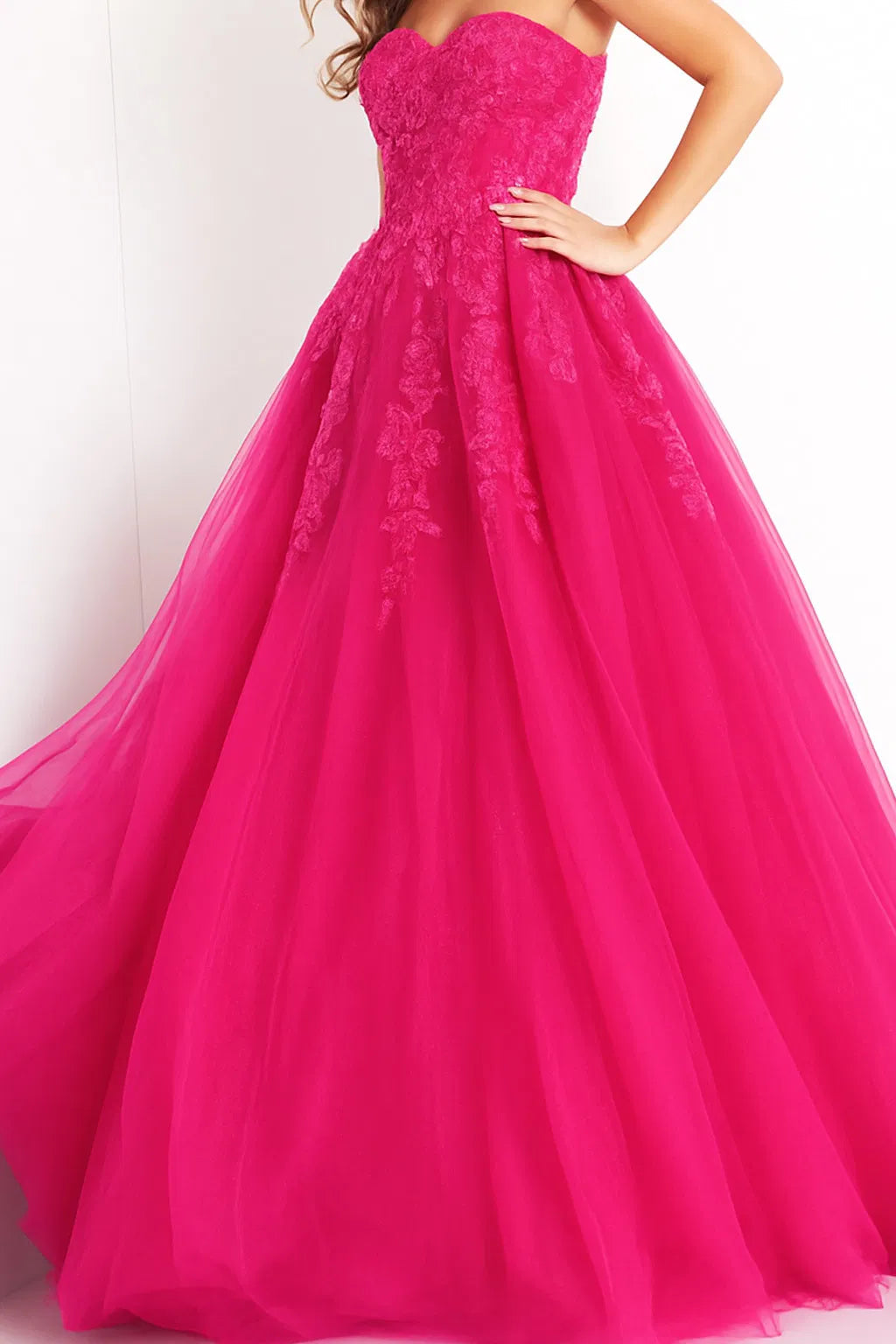 Jovani 00915 - Embroidered Sweetheart Prom Dress - view 7