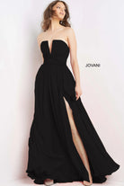 Jovani - 05971 Strapless Pleated Chiffon Gown - designer prom dress at Silhouette Dresses