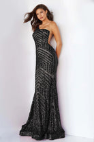 Jovani - 06017 Geometric Sequined Gown - view 11