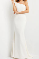 Jovani 06935 - Ruffle One Shoulder Evening Dress - view 4