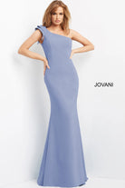 Jovani 06935 - Ruffle One Shoulder Evening Dress - view 7