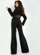 Jovani 07227 - Two Piece Sheer Waist Jumpsuit - view 7