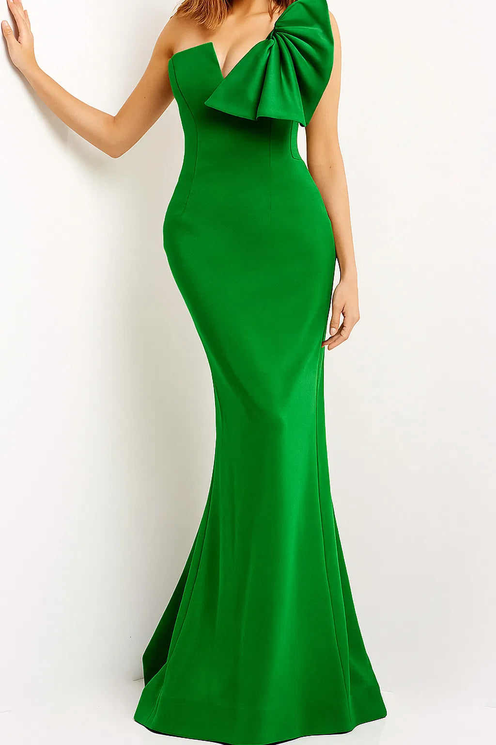 Jovani 07306 - Bow Accented Mermaid Evening Dress - view 4
