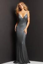 Jovani 08139 - Stylized Strap Backless Prom Dress - designer prom dress at Silhouette Dresses