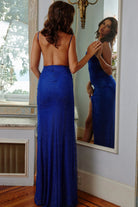 Jovani 08139 - Stylized Strap Backless Prom Dress - view 9