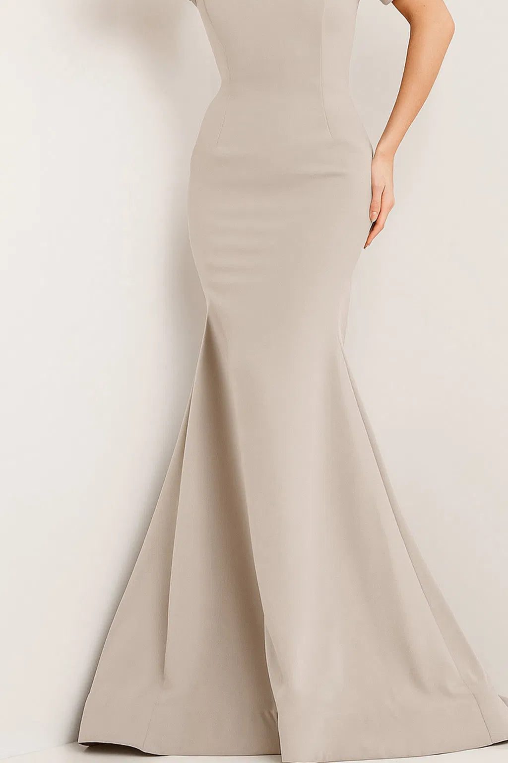 Jovani 08361 - Bubble Sleeve Off Shoulder Evening Dress - view 9