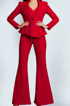 Jovani 09381 - Peplum Jacket Two-Piece Jumpsuit - view 5