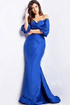 Jovani 09420 - Off Shoulder Mermaid Evening Dress - view 4
