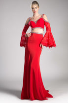 Ladivine 13114 - Embellished Two Piece Sheath Dress