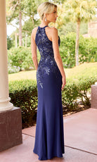 Primavera Couture 13180 - Halter Floral Beaded Formal Dress - view 14