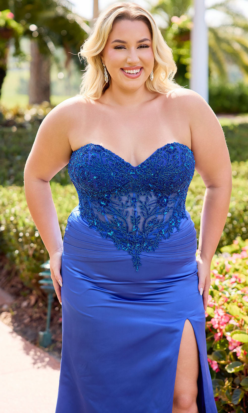 Primavera Couture 14109 - Beaded Strapless Corset Dress - view 8