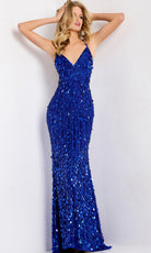 Jovani 45262 - Allover Sequin Sheath Prom Gown - back view