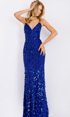 Jovani 45262 - Allover Sequin Sheath Prom Gown - designer prom dress at Silhouette Dresses