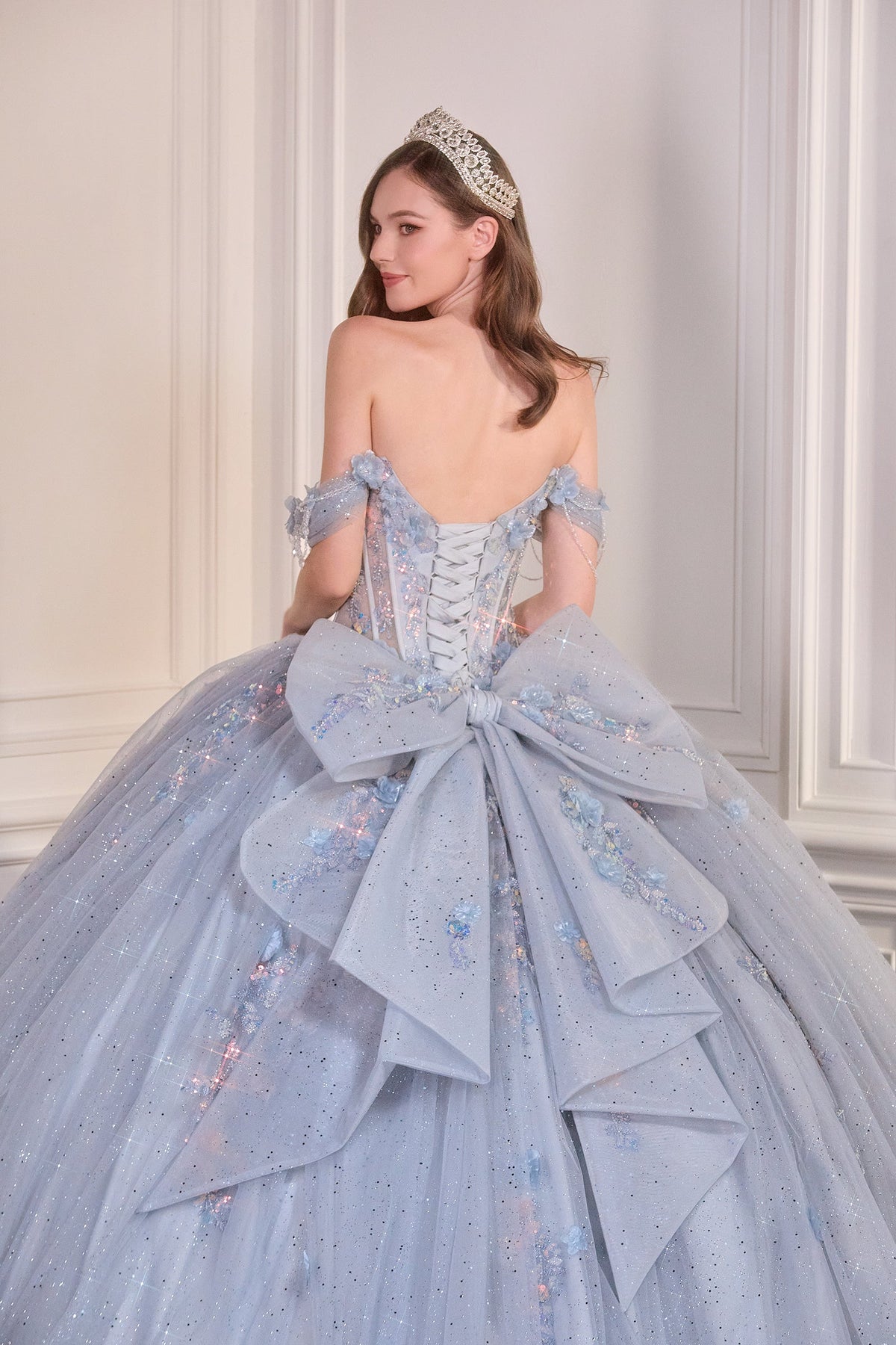 Ladivine 15728 - Off-the-Shoulder Corset Ballgown