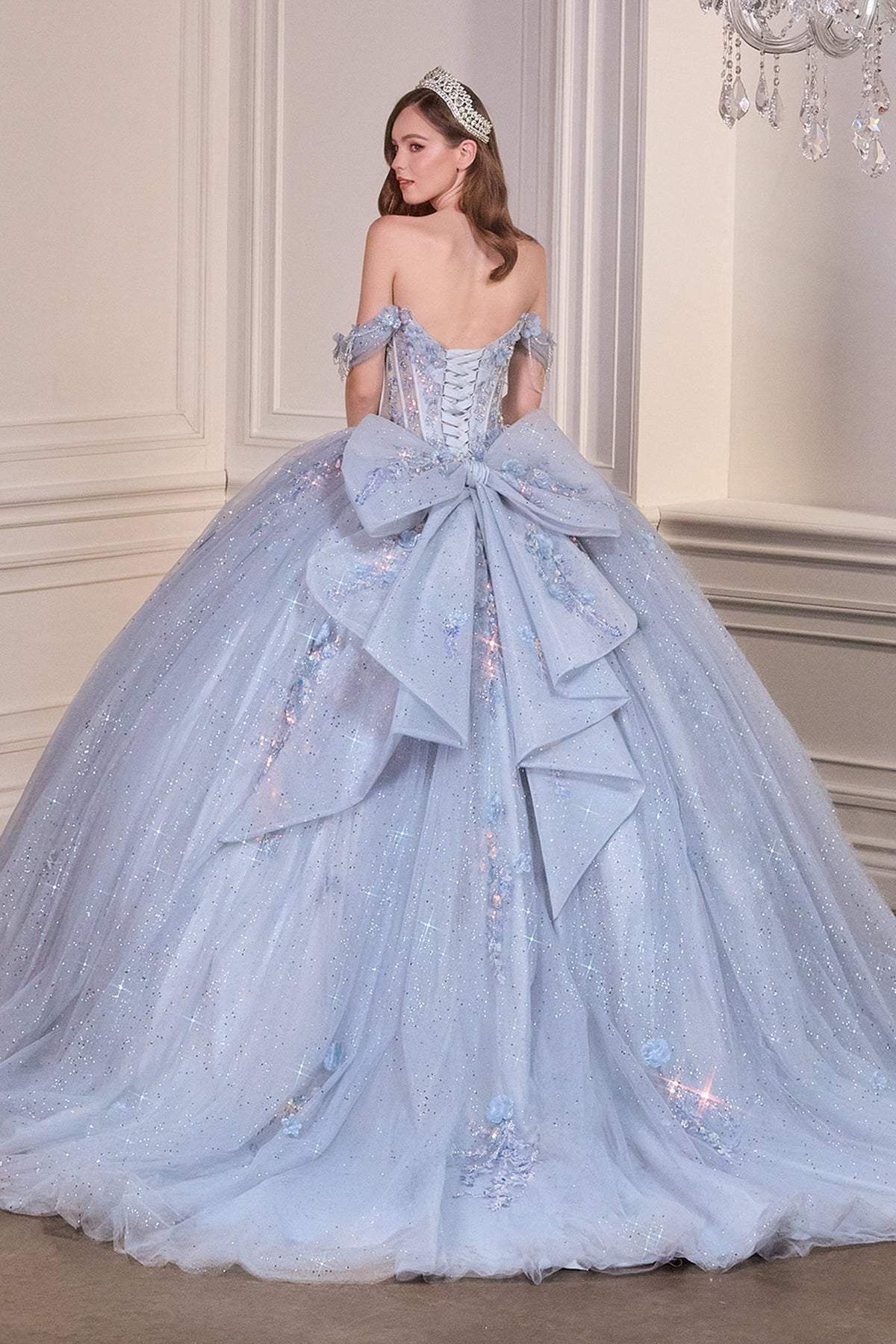 Ladivine 15728 - Off-the-Shoulder Corset Ballgown