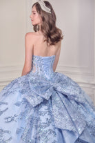 Ladivine 15732 - Sweetheart Sequin Lace Ball Gown