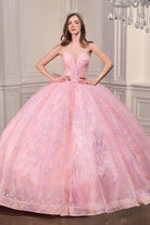 Ladivine 15732 - Sweetheart Sequin Lace Ball Gown