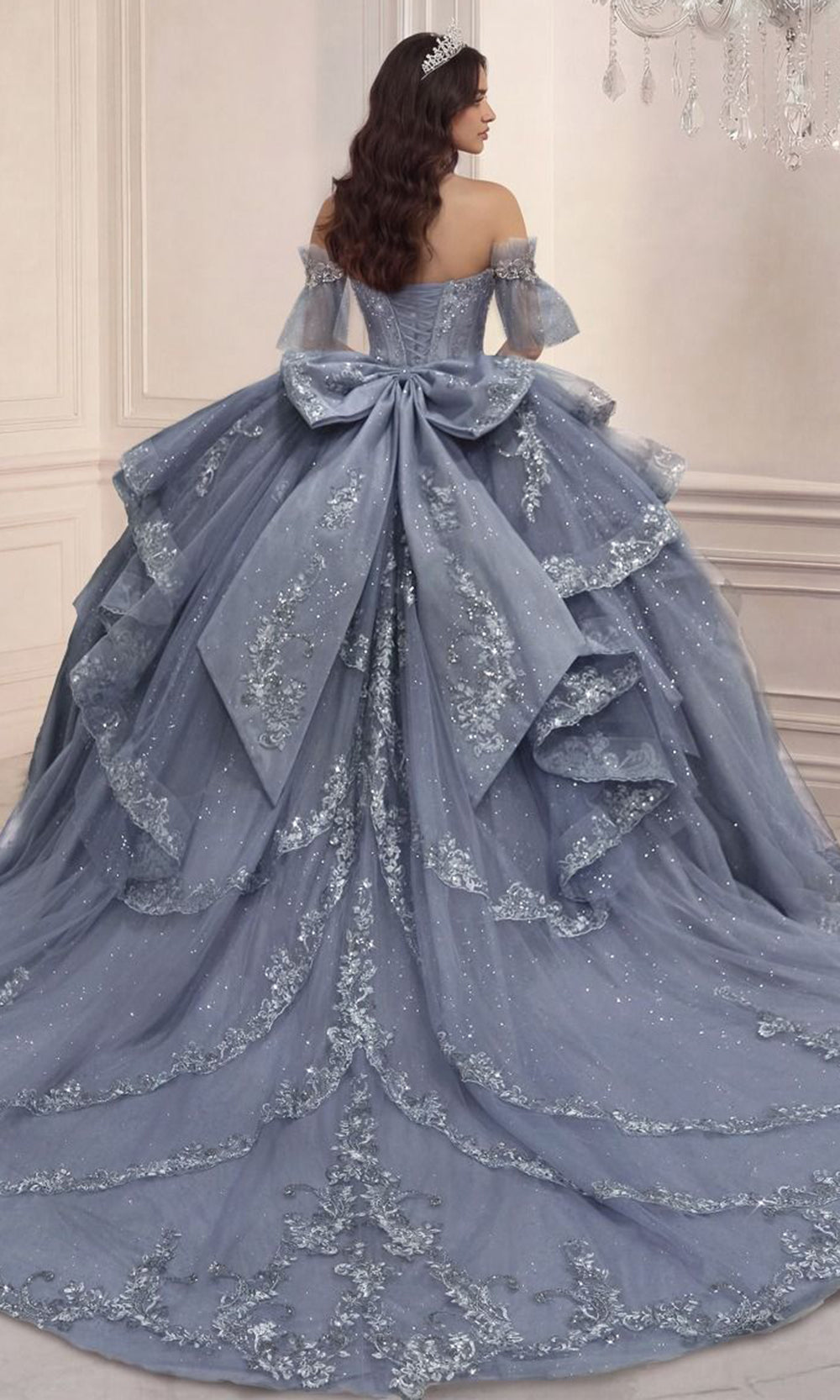 Ladivine 15741 - Embellished Choker Sweetheart Quinceanera Gown