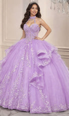 Ladivine 15741 - Embellished Choker Sweetheart Quinceanera Gown