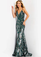 Jovani 42600 - Butterfly Detailed Prom Dress - view 4