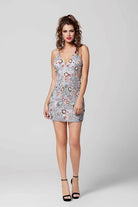 Primavera Couture - 1938 Floral Sequined Short Dress