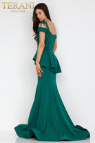 Terani Couture - 2111M5262 Short Sleeve Long Mother of the Bride Gown