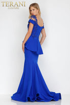 Terani Couture - 2111M5262 Short Sleeve Long Mother of the Bride Gown