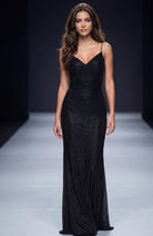 Jovani 220110 - Beaded Lace-Up Back Prom Dress - view 9