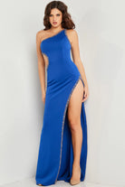 Jovani 22222 - Beaded Trim Sheath Evening Gown - view 5