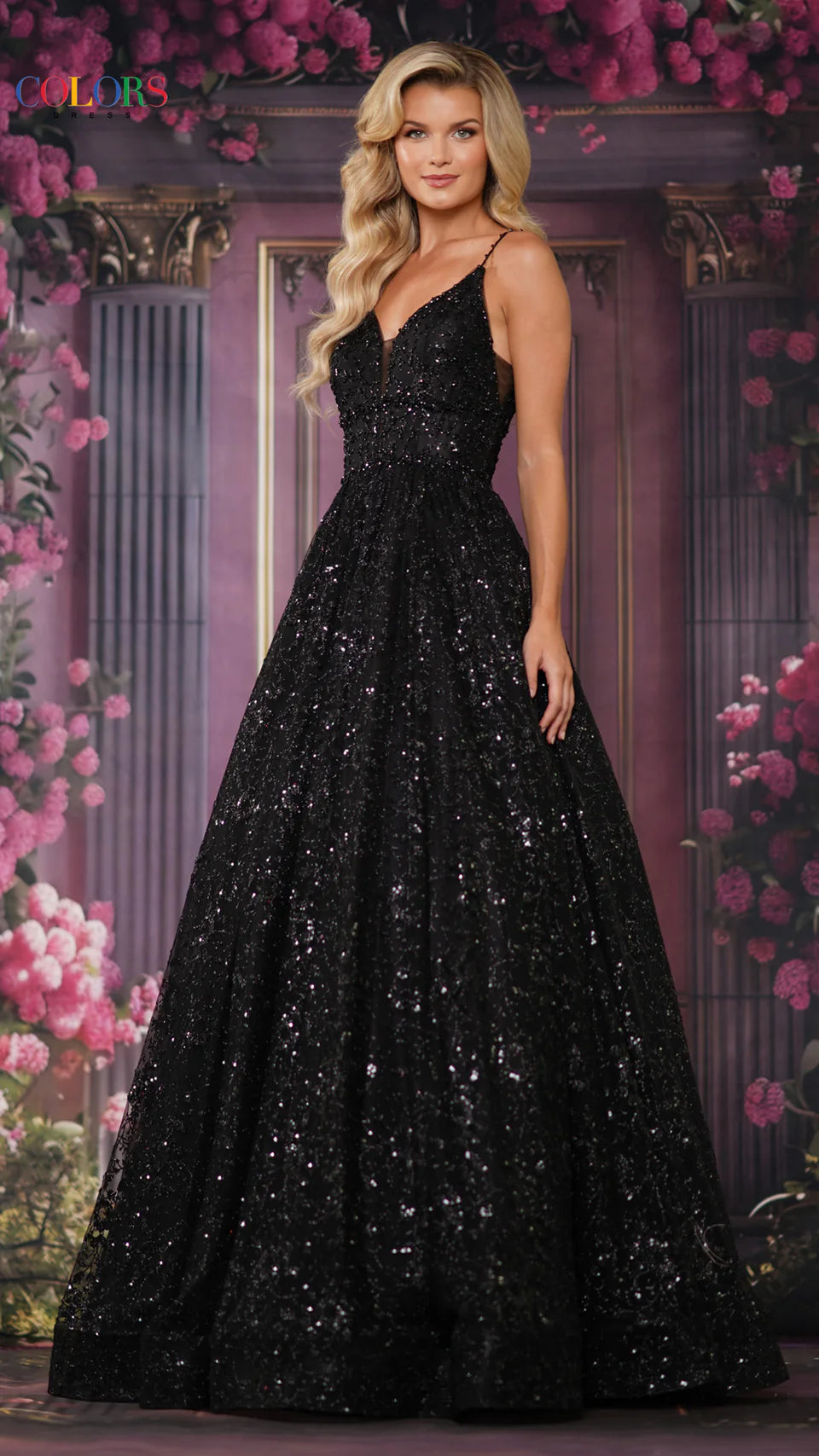 Colors Dress - 2288 Embellished Sweetheart Long Dress - view 7