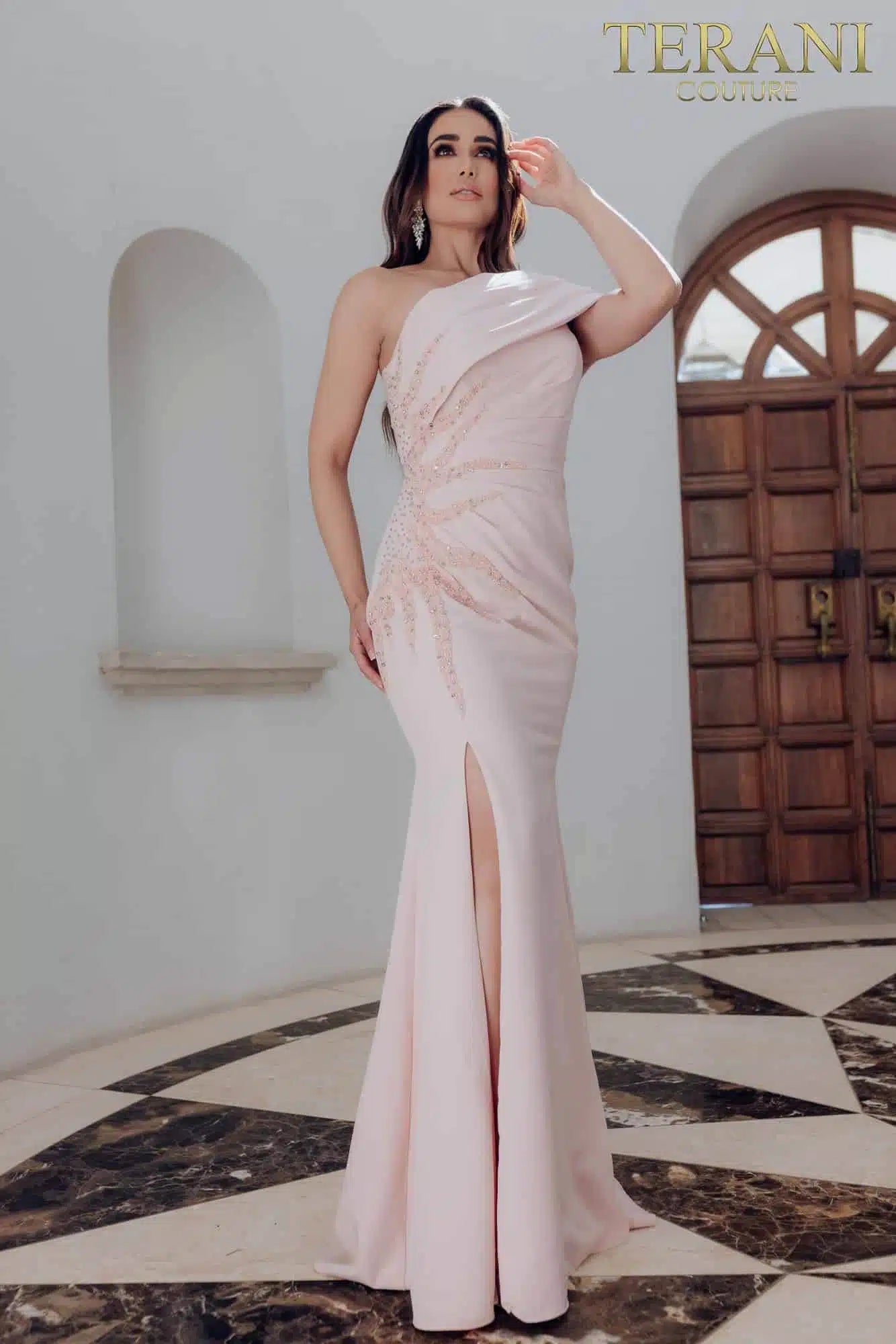 Terani Couture 231M0473 - Mermaid Long Mother of the Bride Gown - designer evening gown at Silhouette Dresses