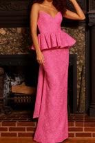 Jovani 23849 - V-Neck Floral Evening Dress - view 4