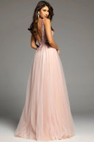 Jovani 23962 - Beaded Illusion Ballgown - view 5