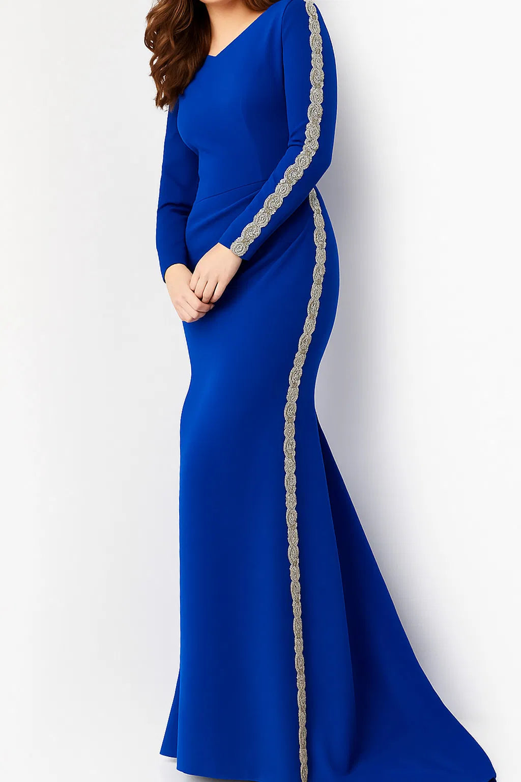 Jovani 24191 - Long Sleeve Embellished Evening Dress - view 5