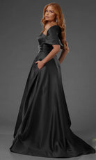 Terani Couture 251M4441 - One Sholder Pleated Waistband Evening Gown - view 11