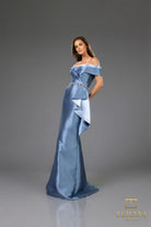 Terani Couture 251M4452 - Peplum Waist Short Sleeve Evening Gown - view 6