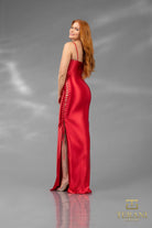 Terani Couture 251P4119 - Straight Neckline Lace-Up Prom Gown - view 6