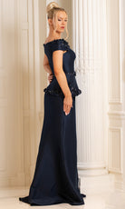 Terani Couture 252M5328 - Off Shoulder Mermaid Gown with Bow Accent - view 4
