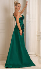 Terani Couture 252E5116 - Floral One Shoulder Column Gown - view 5