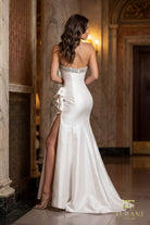 Terani Couture 252E5131 - Beaded Trim Straight Neckline Evening Gown