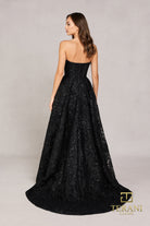 Terani Couture 252E5134 - Strapless Floral Embroidered Gown - view 5