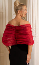 Terani Couture 252E5181 - Off Shoulder Empire Waist Gown - view 4