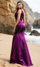 Terani Couture 252E5516 - Ruffled One Shoulder Shimmer Gown - view 4