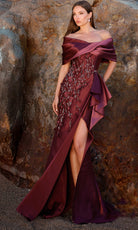 Terani Couture 252M5324 - Beaded Off-Shoulder Mermaid Gown - view 4