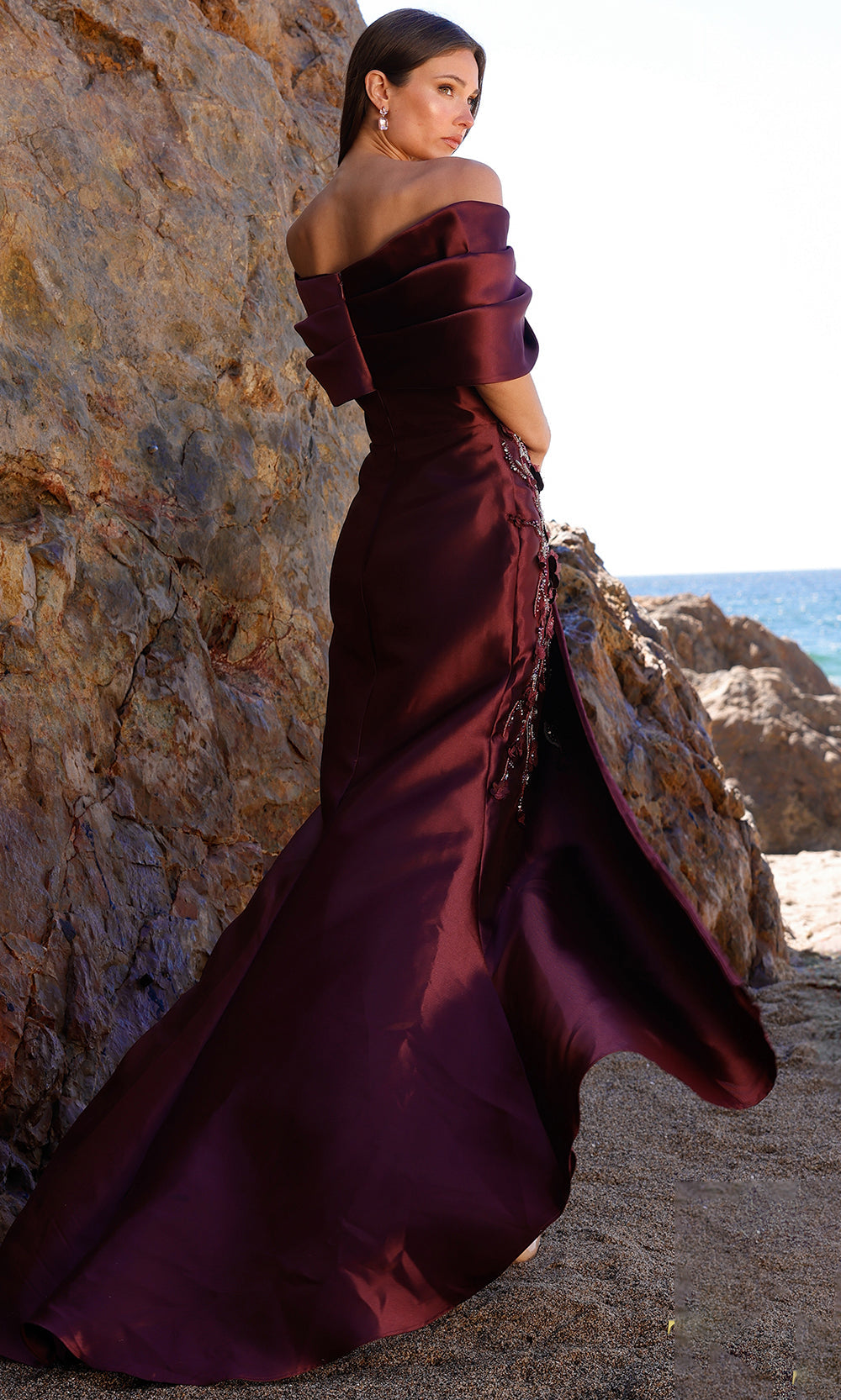 Terani Couture 252M5324 - Beaded Off-Shoulder Mermaid Gown - view 5